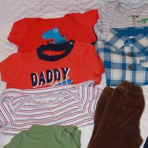 SHORT SLEEVES !!! 😎 BABY BOY Clothes LOT NEWBORN 10pcs.